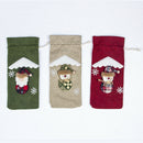Red Wine Bottle Cover Bags Decoration Home Party christmas merry christmas