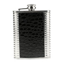 8oz Stainless Steel Leather Liquor Vodka Alcohol