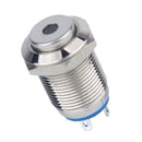 IP65 12V 12mm Waterproof LED Panel Warning Indicator Light Lamp~Blue Lights