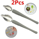Draw Tool Decoration Anti-slip Chef Sauce Painting Stainless-Steel Spoon Pencil