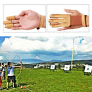 Handmade Brown PU Leather Three Finger Archery Glove Single Piece for Right Left