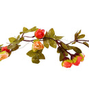 Christmas LED String Light Rose Flower Vine Leaves Wreath Wedding Decoration