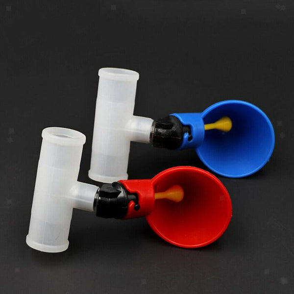 10pcs 3/4" PVC  Tee Fittings Joints for Treaded Chicken Nipples