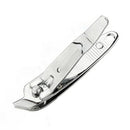 Straight Edge Nail Clipper Finger Toe Cutter Trimmer Stainless Steel 1pc