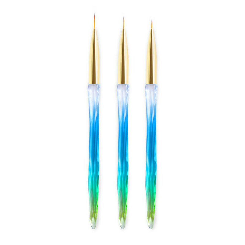 3pcs/Set Nail Liner Pens UV Gel Manicure Tips Painting Drawing Brushes (1)