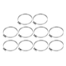 10pcs 72-95mm Stainless Steel Hose Clamp Clip Worm Drive Fuel Line Clamp