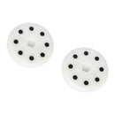 2 pcs Replacement Slider Block for Skateboard Longboard Sliding Gloves White