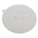 12cm 4.7" Diameter Clear White Silicone Cup Cover Knob Airtight Cap Lid B5Z2