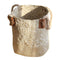 Folding Seagrass Basket - Planter Holder With Handle Laundry Basket White L