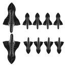 10pcs Car Styling Shark Fin Kit Diffuser Spoiler Roof Wing Vortex Generator