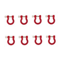 8x 1/10 Metal Front /Rear Bumper Trailer Hook Rescue Hook for  TRX-4