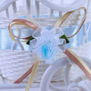 Flower Basket with Clock Wicker for Flower Vase and Gift Decoration Storage N3M4