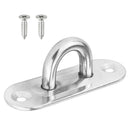 Stainless Steel Oblong Shaped Pad Eye Plate Boat Deck Hinge Hardware 89mm
