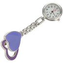 Nurse Watch Quartz Watch, Women, Clip Double Heart (purple), Pocket Watch W