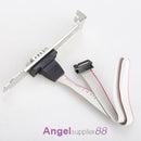 Motherboard RS232 DB9 Pin Com Port Ribbon Serial Cable Connector Bracket
