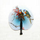 12 - Paper Mini Chinese Oriental Folding Fans - Great Boys Girls Party Loot K8D2