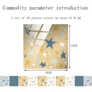 10pcs Ceramic Tile Stickers Set Decorative Wall Decals for Kitchen (TS261) A