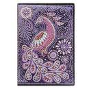 DIY Peafowl Special Shaped Diamond Painting 50 Pages A5 Students Sketchbook