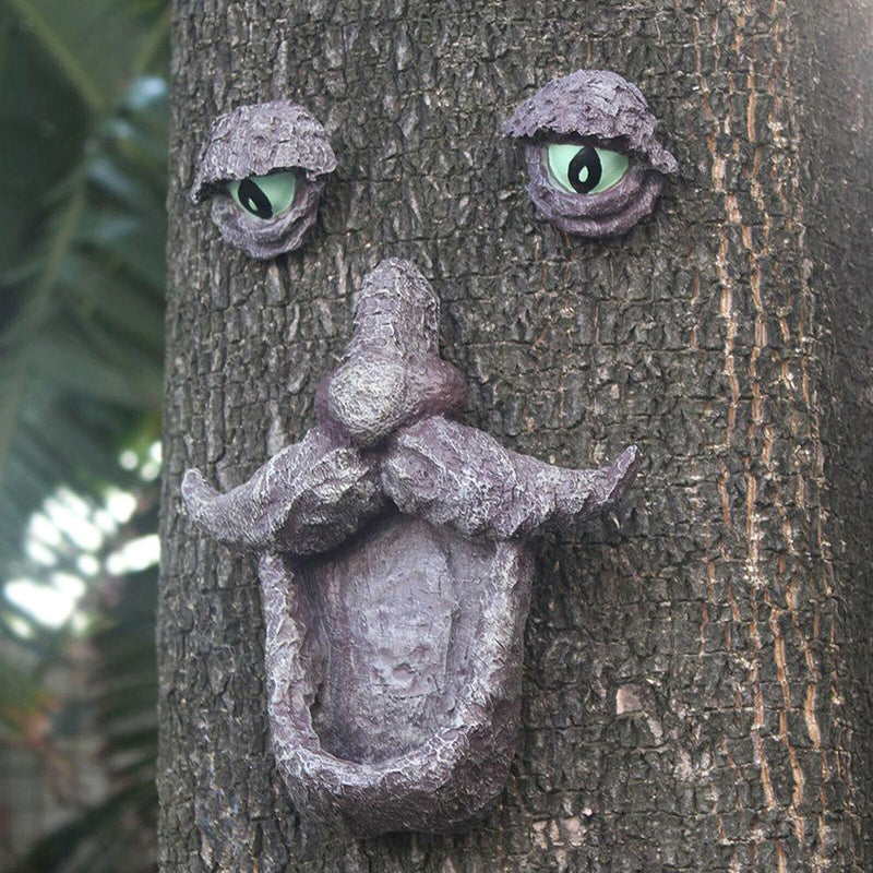 Old Man Tree Face,Wild Bird Feeder,Bird Feeder,Garden Whimsical Creative Outdoor