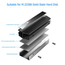 Aluminum M.2 2280 NVMe SSD Heatsink Cooler for Desktop PC Computer (Black)