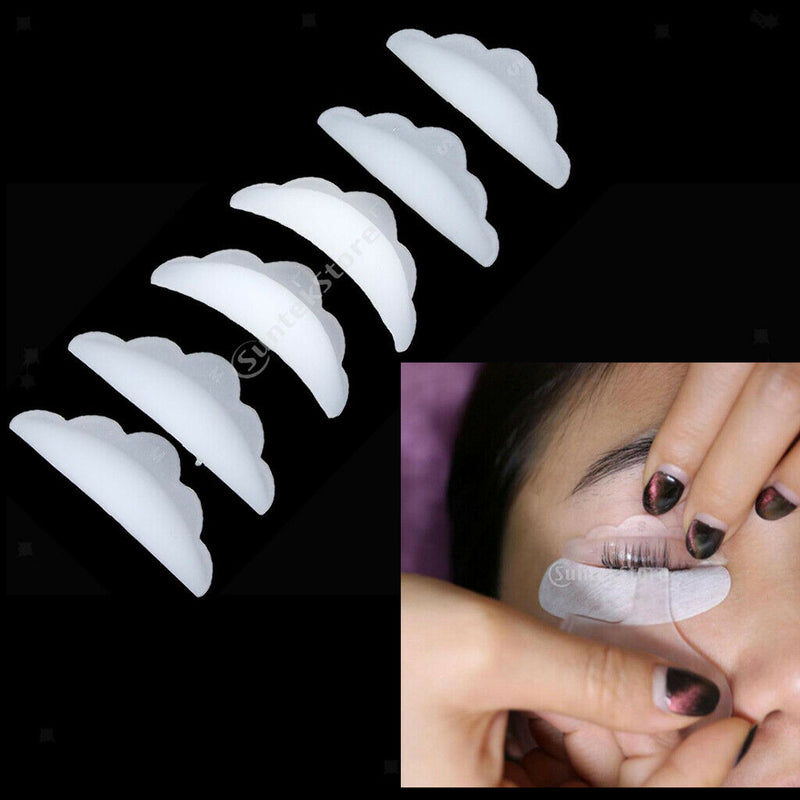 6x Reusable Eyelashes Lift Pads Lash Lifting Shield Pad Makeup Supplies