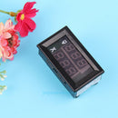 Auto Car Motorcycle Motorbike 0-100V Voltage Tester 0-10A Ampere Meter Black