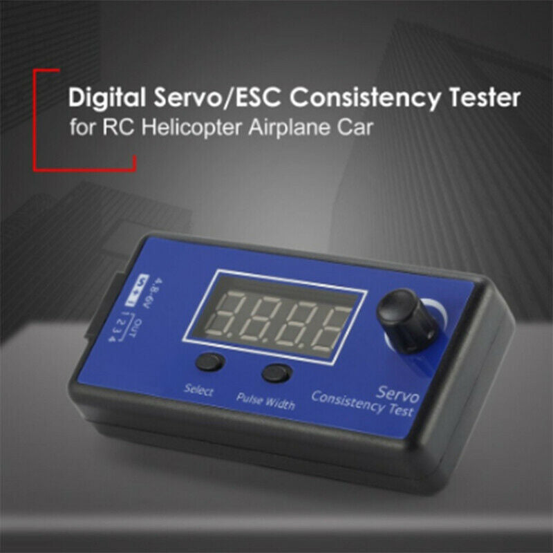 Digital Servo Tester ESC Consistency Tester for RC Airplane DC 4.8-6V 3 Mode Gw