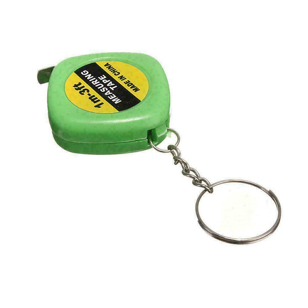 Mini-Retractable Ruler Key Chain Pocket Size Metric 1m/328F Sa S9L5