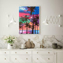5D DIY Full Drill Diamond Painting Coconut Tree Cross Stitch Kit Home Decor