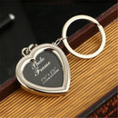 Creative Heart Photo Frame Keychain DIY Key Ring Chain Keyfob Forever Love Gift/