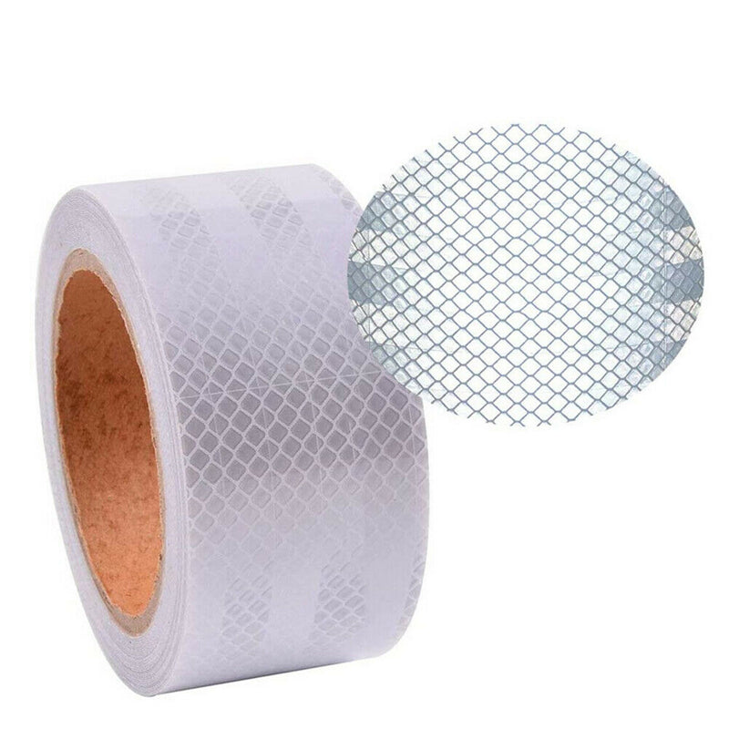 Reflective Tape White 5cm X 10m Safety Warning Conspicuity Reflector Tape A