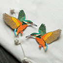 2pc Birds DIY Embroidered Sew Iron on Patch Badge Bag Dress Clothes Appl; W S1G7