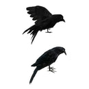 2x Artificial Realistic Bird for Garden Lawn Wedding Halloween Party Decor
