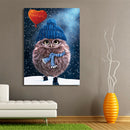 DIY 5D   Diamond Purple Pet Owl  Wall Stickers Painting Home Decor