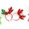 Creative Xmas Bow Antler Headband Hair Hoop Girl Decor Party Costumes Prop