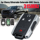 Car 315MHz 4-Button FOB Smart Remote Key for Chevrolet Silverado Colorado G