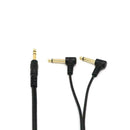 6.35mm Male Stereo to 2x 6.35mm Male Right Angle Y Splitter Audio Cable