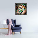 5D DIY Full Drill Diamond Painting Masked Beauty Cross Stitch Embroidery (1