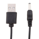 2pcs USB to 3.5x1.35mm Barrel Connector 5V DC Power Cable Jack Male, 1m/3ft