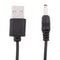 2pcs USB to 3.5x1.35mm Barrel Connector 5V DC Power Cable Jack Male, 1m/3ft