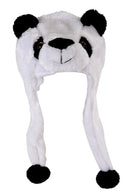 Childrens Animal Hat With Scarf Faux Fur Kids Winter Hat Cool Gift - Panda