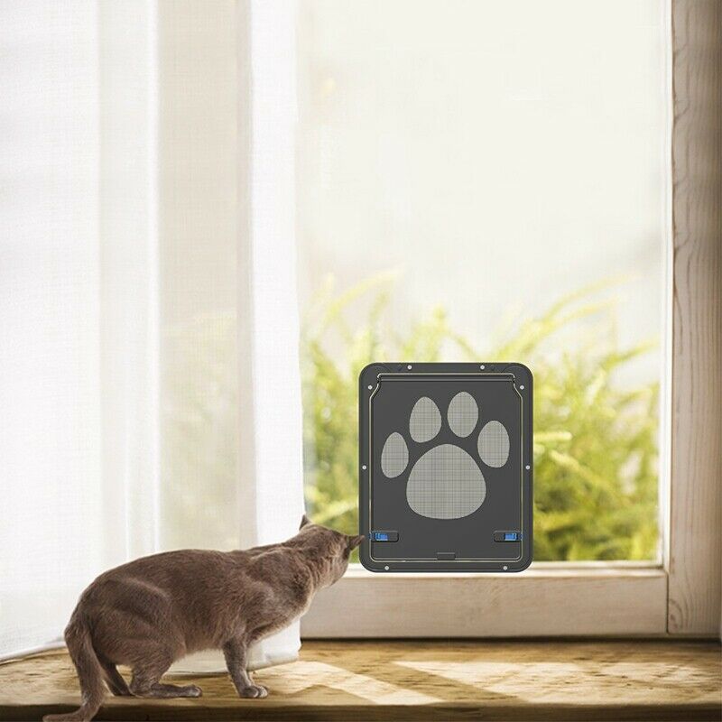 Pet Screen Door - Pet Window Screen Dog Door Screen Door for Cats Dogs--Sma
