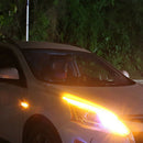 Ultra Thin Car Soft Tube LED Strip Daytime Running Light Turn 60cm