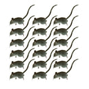 18 Pieces Realistic Mini Hairy Rats Mouse for Best Halloween Decoration Garden