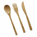 Bamboo Cutlery Set Eco-friendly Flatware Fork Spoon For Camping Best Travel F3X5