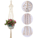 Macrame Plant Hangers Set Of 2 Indoor Wall Hanging Planter Basket Flower Po K3B9