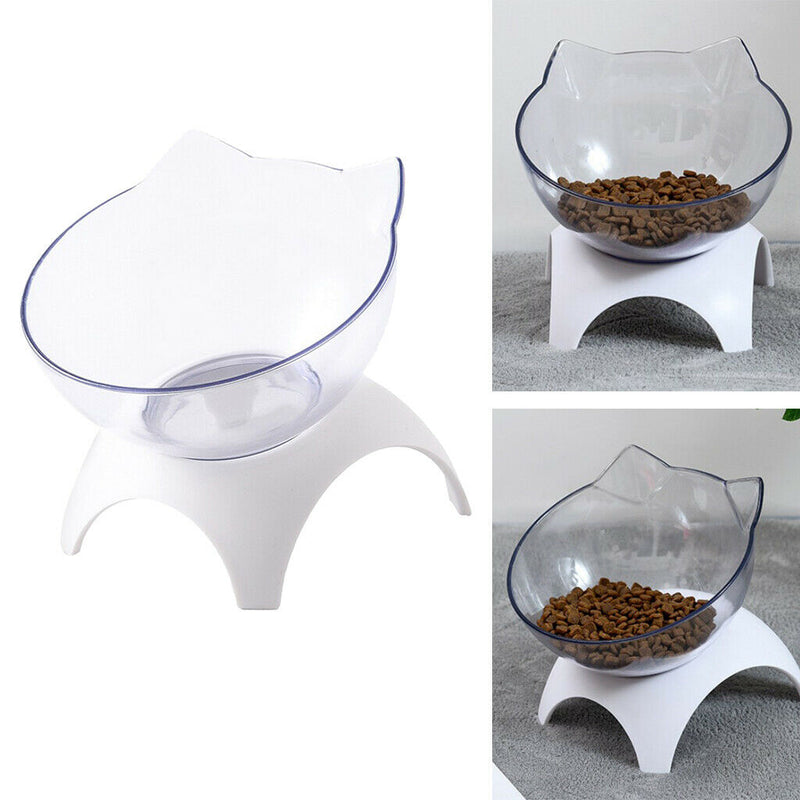 2Pieces Cat Elevated Bowls Eco-friendly Raised