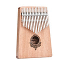 17 Key Kalimba Thumb Finger Piano Mbira Musical Instrument with Tuning Hammer,