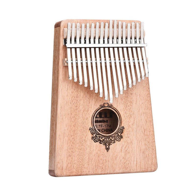 17 Key Kalimba Thumb Finger Piano Mbira Musical Instrument with Tuning Hammer,