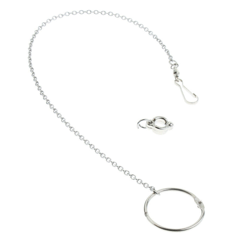 2 Pcs Parrot Foot Chain Stainless Steel Birds Anklet Ring for Pigeon Dove Chicks